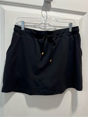 Jess Lea Black Drawstring Casual Women's Skort